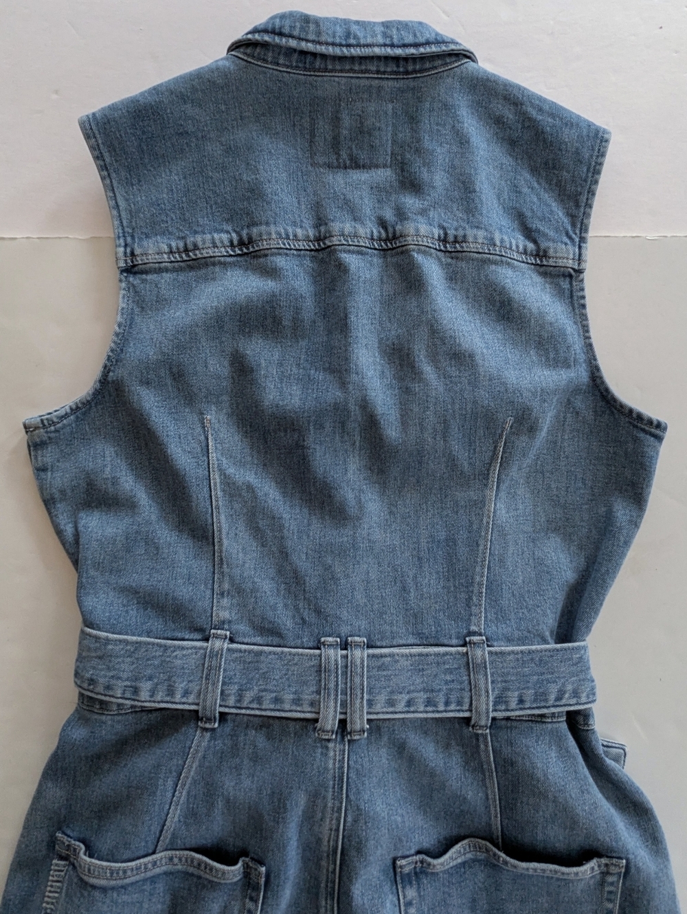 Paige Kelsee Denim Dress Size 10 - Picture 9 of 11